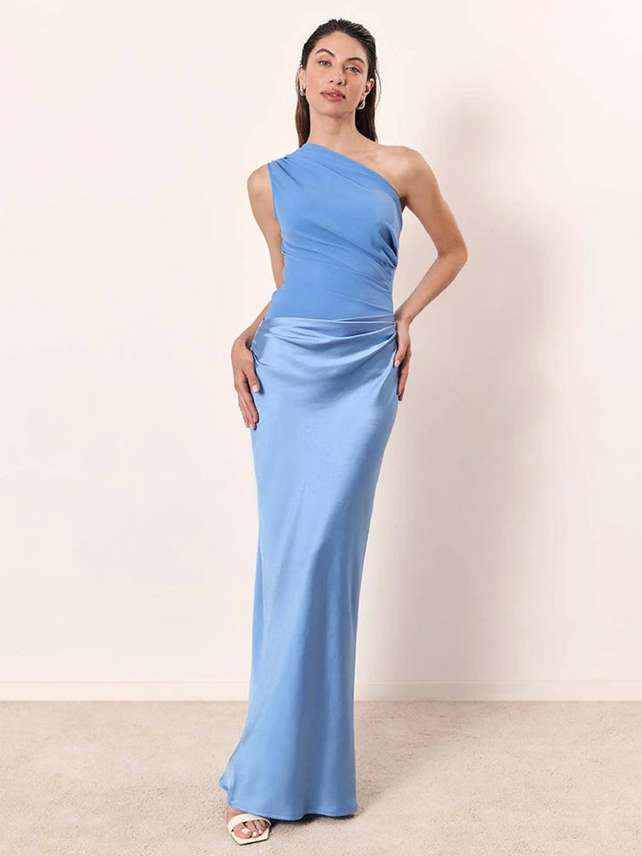 Davina™ | Elegant One-Shoulder Maxi Dress for Women