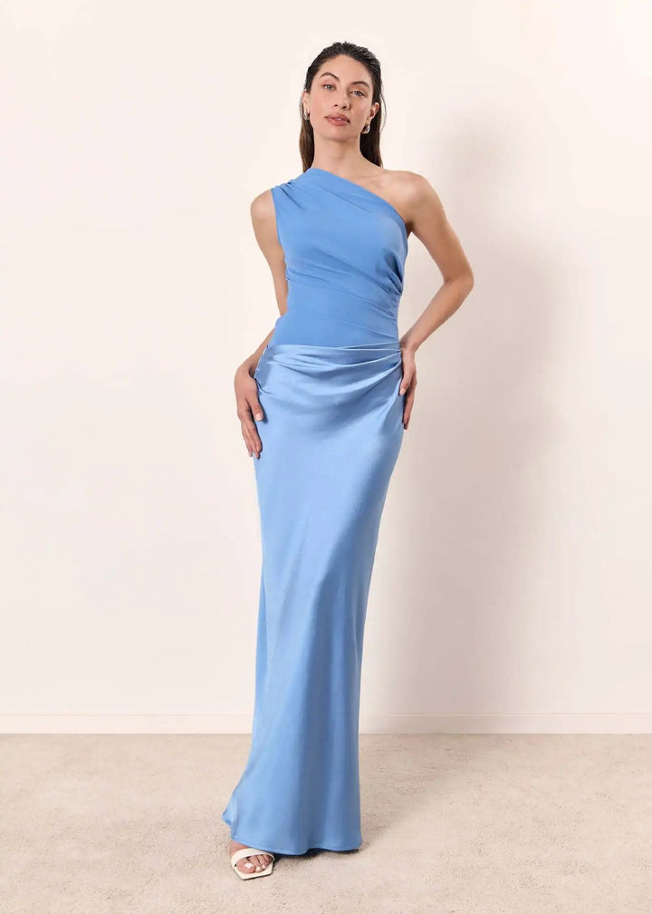 Davina™ | Elegant One-Shoulder Maxi Dress for Women